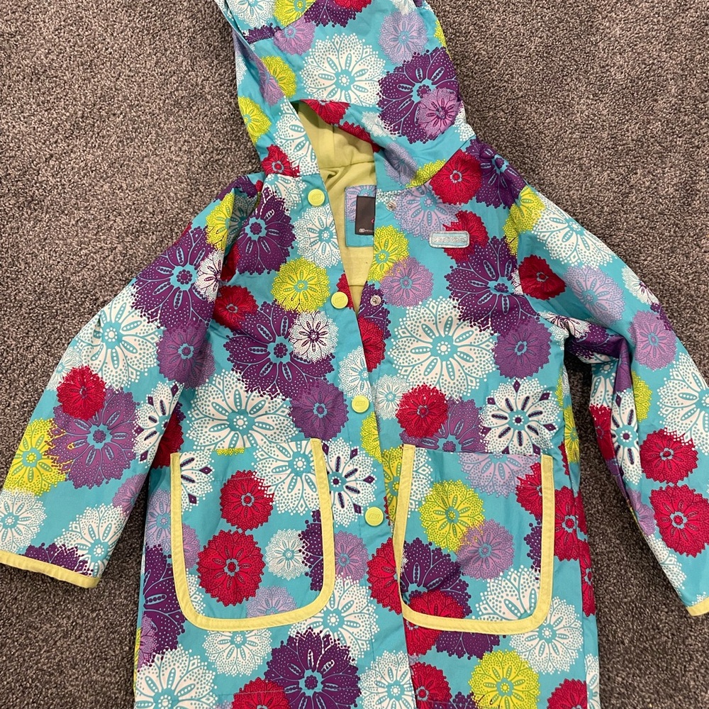 Girls floral raincoat